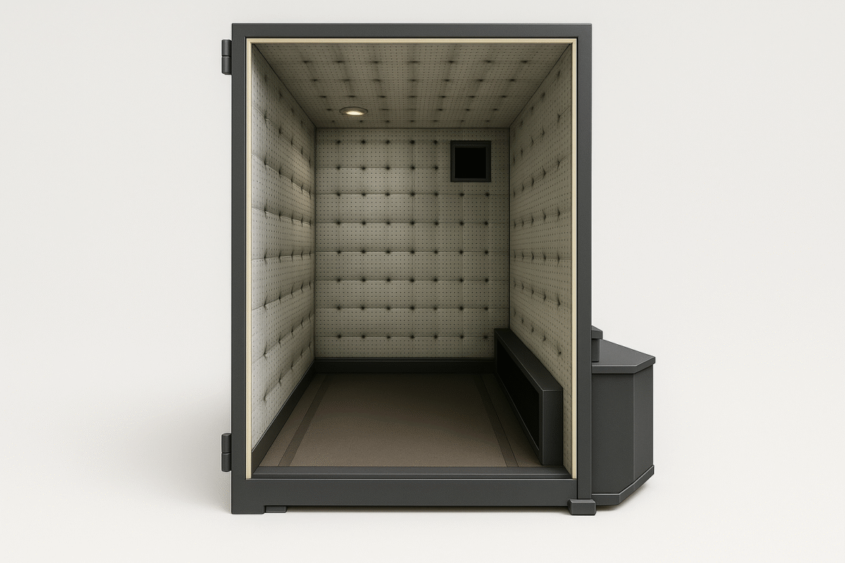 Wnętrze pieca do pirolizy z komorą spalania